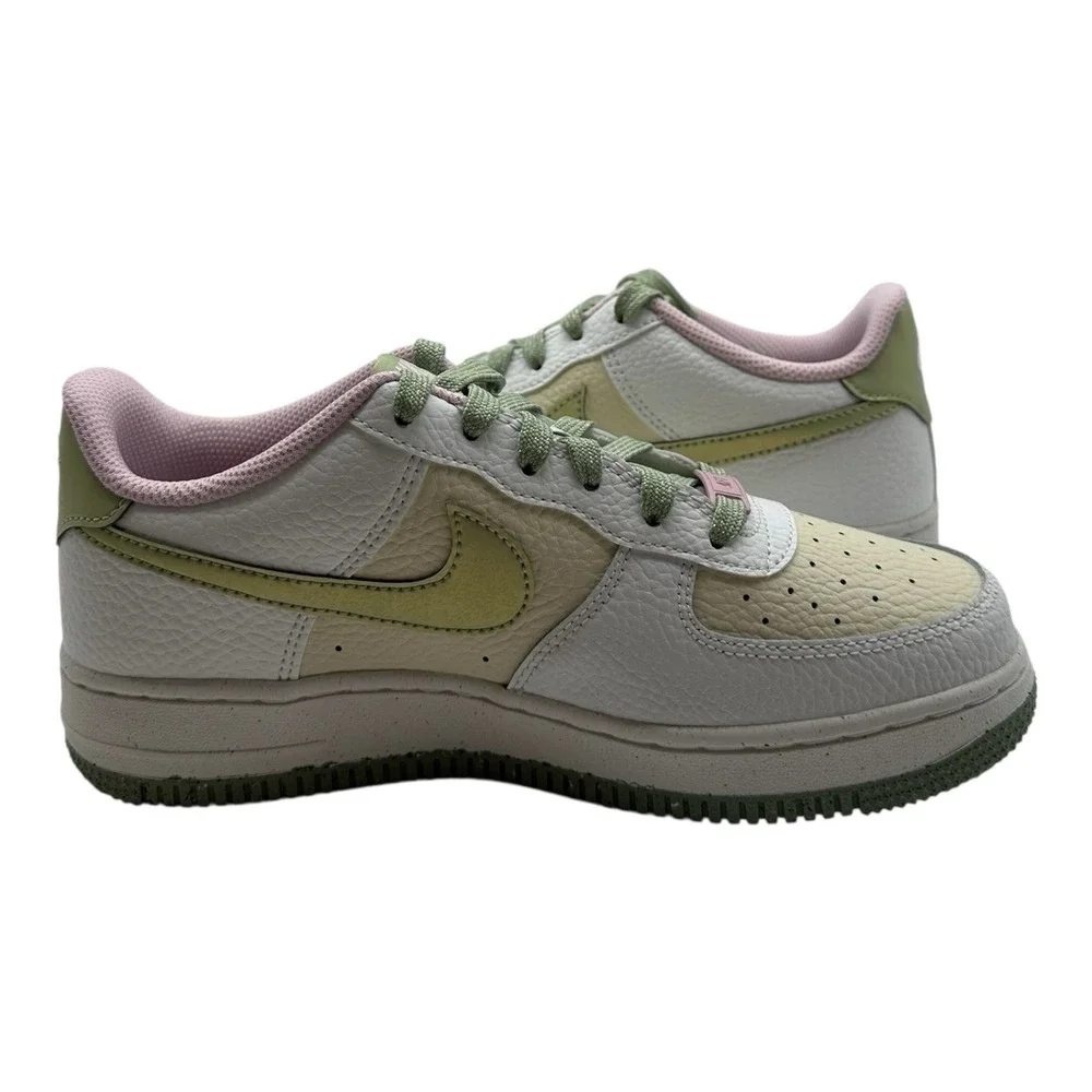 Nike Air Force 1 LV8 GS Shoes Sz Youth 5.5‎ Y Womens 7 White Honeydew DQ0360-100
